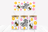 UVD 162 GC16 Bee Kind - 16 oz Glass Cup Wrap