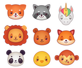 UVD 171 Animals 2 - Premium UV Decal Pack - Set of 9 High-Quality Designs