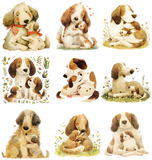 UVD 175 Dogs & Puppies 2 - Premium UV Decal Pack - Set of 9 High-Quality Designs