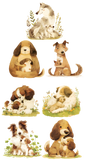 UVD 176 Dogs & Puppies 3 - Premium UV Decal Pack - Set of 7 High-Quality Designs