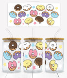 Donuts - UVD 20 - 16 oz Glass Cup Wrap