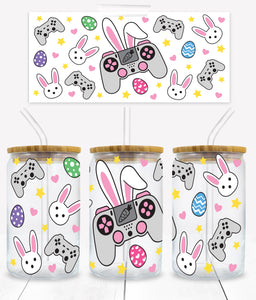 Easter Gamer - UVD 38 - 16 oz Glass Cup Wrap