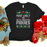 Watch Christmas Movies | Ready to Press Heat Transfer 7.75" x 10"