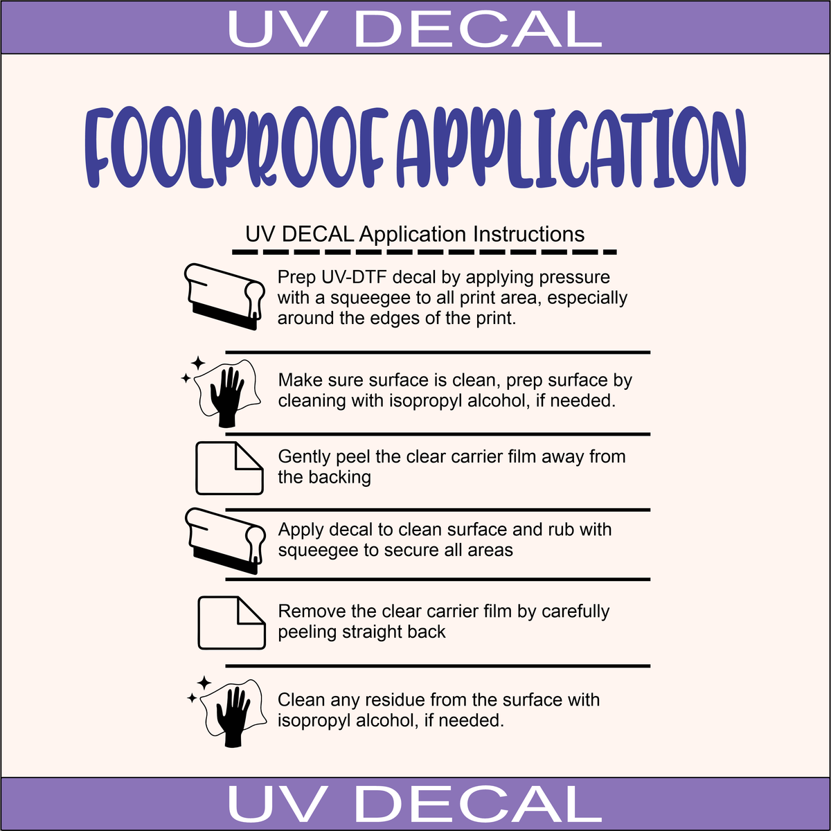 UVD 142 - Premium UV Decal - Single Decal 4