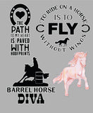 UVD 115 Horse Girl UV Decal Pack - Set of 4 High-Quality Designs