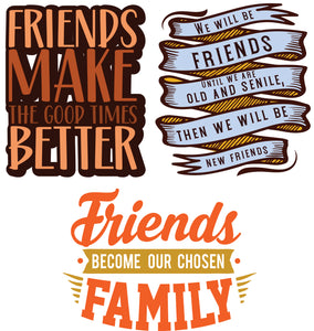 UVD 116 Friends UV Decal Pack - Set of 3 High-Quality Designs