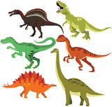 UVD 119 Cartoon Dinosaurs UV Decal Pack - Set of 6 High-Quality Designs