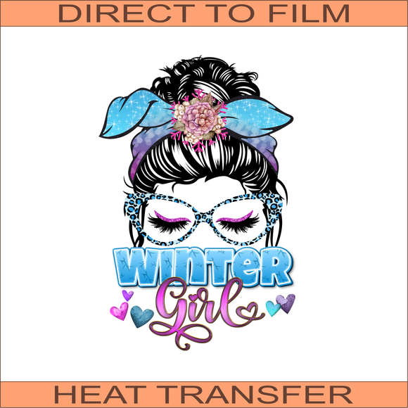Winter Girl| Ready to Press Heat Transfer 11