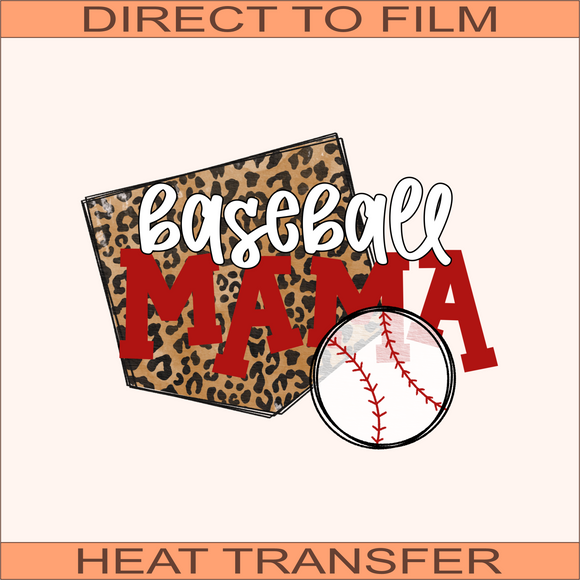 Baseball Mama | Ready to Press Heat Transfer  9.5