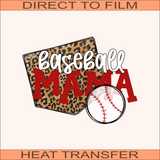 Baseball Mama | Ready to Press Heat Transfer  9.5" x  7.2"