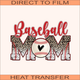 Baseball Mom | Ready to Press Heat Transfer 10" X 6.6"