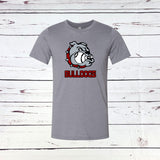 Bulldog Baseball Red | Ready to Press Heat Transfer 8.2" X  9.5"