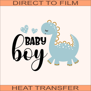 Dino Baby Boy | Ready to Press Heat Transfer 5" x 3.8"