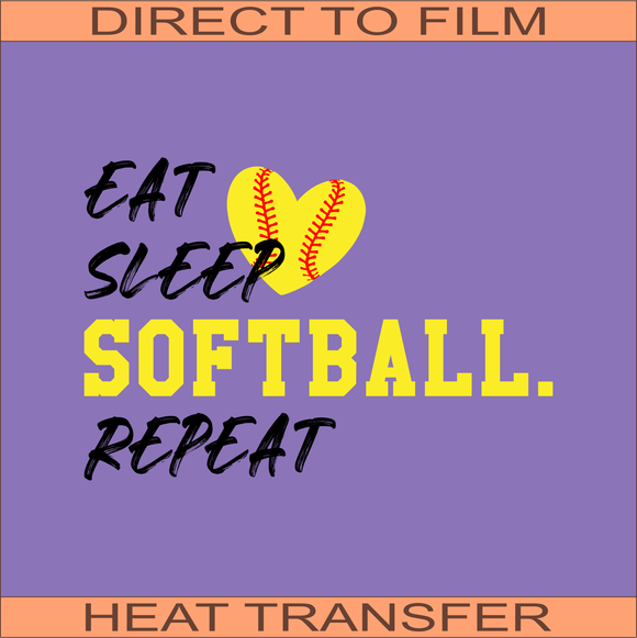 Eat Sleep Softball 2 | Ready to Press | 10