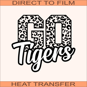 Go Tigers  | Ready to Press Heat Transfer 10" x 8.9"