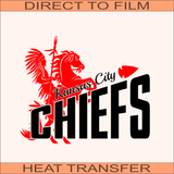 KCC52 Chiefs   | Ready to Press Heat Transfer 10" x 8.3"