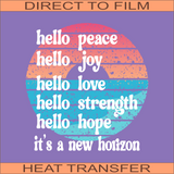 It's a New Horizon | Ready to Press Heat Transfer 10" X 10"