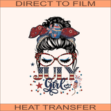 July Girl - USA | Ready to Press Heat Transfer 9" x 12.5"