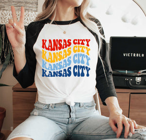 KCC53 Kansas City Colors   | Ready to Press Heat Transfer 10.25 x 8