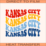 KCC53 Kansas City Colors   | Ready to Press Heat Transfer 10.25 x 8