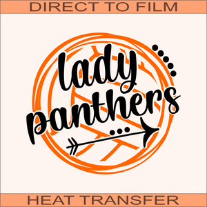 KN89 - Lady Panthers  | Ready to Press Heat Transfer 10.7" x 9.9"