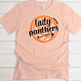 KN89 - Lady Panthers  | Ready to Press Heat Transfer 10.7" x 9.9"