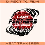 Lady Panthers BB - Red  | Ready to Press Heat Transfer - 10.25" - 8.5"