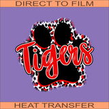 Leopard Tiger Paw | Ready to Press Heat Transfer 9" x 8.6"