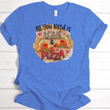 Love and Pizza Distressed | Ready to Press Heat Transfer 9" x 8.8"