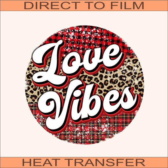 Love Vibes Retro | Ready to Press Heat Transfer 9