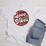 Love Vibes Retro | Ready to Press Heat Transfer 9" x 9"