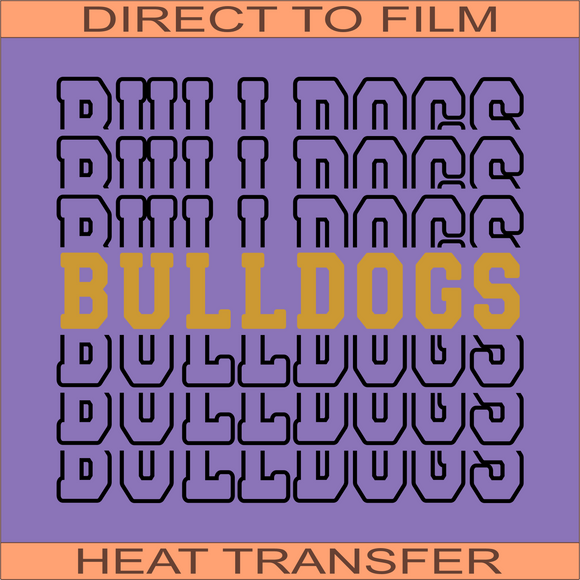 LT11 - Bulldogs | Ready to Press Heat Transfer 9.5