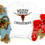 Merry Country Christmas | Ready to Press Heat Transfer 10" x 8"