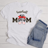 Messy Bun Baseball Mom | Ready to Press Heat Transfer 10' x 7.6"