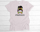 Messy Bun Awareness| Ready to Press Heat Transfer 9.5" x 10.3"