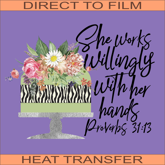 Proverbs Wm Baker  | Ready to Press Heat Transfer 9