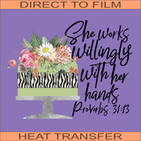 Proverbs Wm Baker  | Ready to Press Heat Transfer 9" x  7"