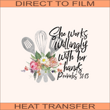 Proverbs Wm Chef  | Ready to Press Heat Transfer 9.5" x  7.2"